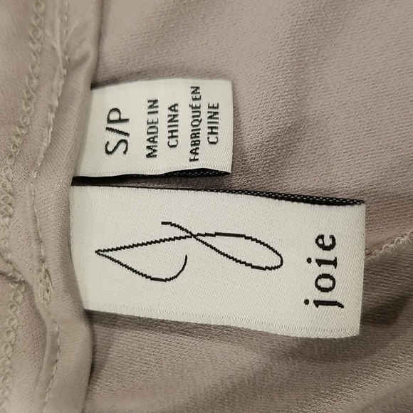 💕JOIE💕 Elastic Waisband Drawstring Lounge Pants Light Beige Neutral Small NWOT - Picture 8 of 9